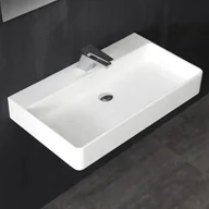 Umywalki - StoneArt Umywalka EAGO nablatowa z konglomeratu 80x46 - miniaturka - grafika 1