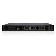 Pozostałe akcesoria sieciowe - LevelOne GEP-2861 łącza sieciowe Zarządzany L2 Gigabit Ethernet (10/100/1000) Obsługa PoE 1U Czarny - miniaturka - grafika 1