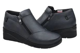 Botki AXEL Comfort 1774 Marine Gold H na 2-zamki Kosela Medic 9774 - Botki damskie - miniaturka - grafika 2