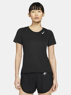 Koszulki sportowe damskie - Nike Koszulka w kolorze czarnym do biegania - miniaturka - grafika 1
