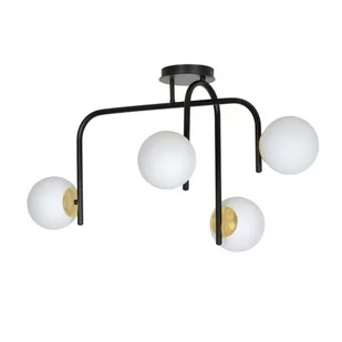 Emibig Ragnar lampa wisząca 4-punktowa czarna/złota 1032/4B 1032/4B - Lampy sufitowe - miniaturka - grafika 1