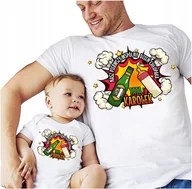 Body dla niemowląt - ZESTAW BODY KOSZULKA DLA TATY PREZENT NA DZIEŃ CHŁOPAKA MÓJ PIERWSZY + IMIĘ - miniaturka - grafika 1