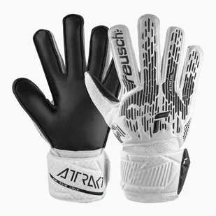 Rękawice bramkarskie Reusch Attrakt Solid white/black - Piłka nożna - miniaturka - grafika 1