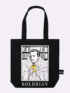 Torby i wózki na zakupy - KOŁDRIAN / torba bawełniana / czarna - miniaturka - grafika 1