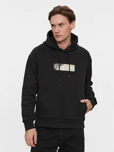 Calvin Klein Bluza Layered Gel Logo K10K111820 Czarny Comfort Fit - Bluzy męskie - miniaturka - grafika 1