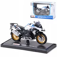 Samochody i pojazdy dla dzieci - BMW R1250 GS model w skali 1:18 Maisto motocykl motor - miniaturka - grafika 1