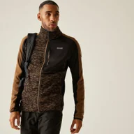 Bluzy sportowe męskie - Regatta Bluza męska rozsuwana Oakar Brązowy, Rozmiar: 3XL - miniaturka - grafika 1