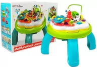 Zabawki interaktywne dla dzieci - Import LEANToys Stoliczek Edukacyjny Pianinko Pociąg Kierownica Dźwięk LT-8298-0 - miniaturka - grafika 1