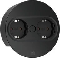 Gniazdka elektryczne - Bachmann BACHMANN TWIST2 2xCEE7/3 2,0m AEH RAL9005 30GE okrągły - miniaturka - grafika 1