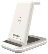 Ładowarki do telefonów - Canyon WS-304 3w1 15W LED Beżowa - miniaturka - grafika 1