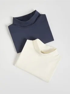 Reserved - Bawełniany longsleeve 2 pack - złamana biel - Bluzy i sweterki niemowlęce - miniaturka - grafika 1