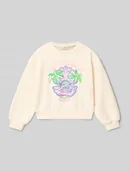 Bluzy dla dziewczynek - Bluza z nadrukiem z motywem, krój regular fit - miniaturka - grafika 1