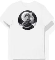 Koszulki męskie - Koszulka męska biała z motywem srebrnego smoka 5855 XXL - miniaturka - grafika 1