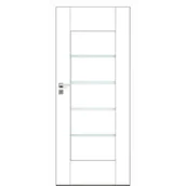 Drzwi wewnętrzne - DRE Skrzydło drzwiowe Largo alpejska biel pokojowe 80P - miniaturka - grafika 1