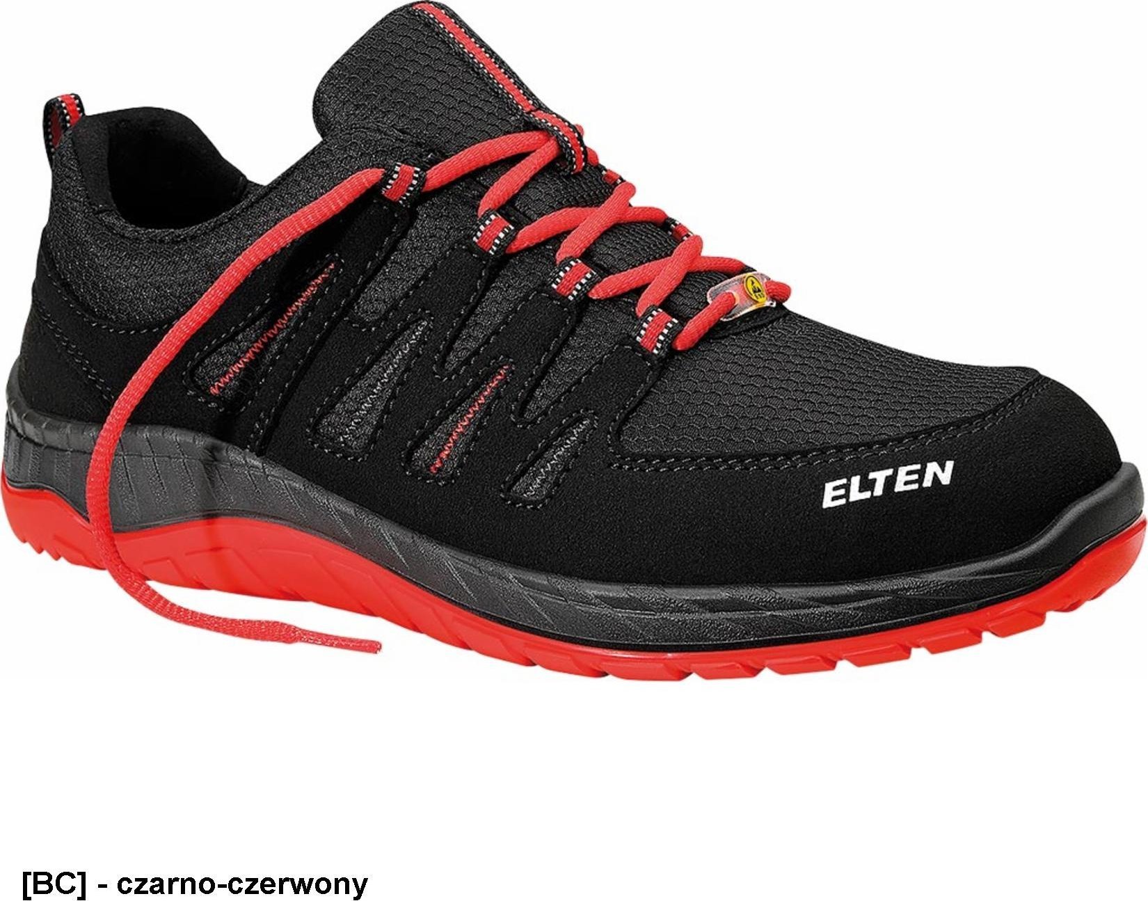 Elten Batai ELTEN Maddox Black Red Low ESD S3 SRC, juodi/raudoni 46