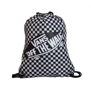 Worek plecak szkolny VANS Benched Bag Kratka Black/White - VN000HECY281 - Plecaki - miniaturka - grafika 1