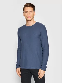 Swetry męskie - Jack&Jones PREMIUM Sweter Carlos 12179861 Granatowy Regular Fit - grafika 1