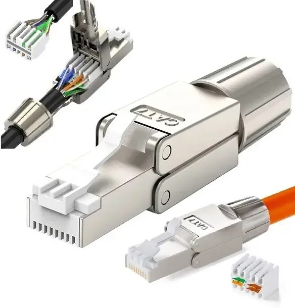 Wtyk Wtyczka Rj45 Stp Kat.6a Kat.7 Beznarzędziowy