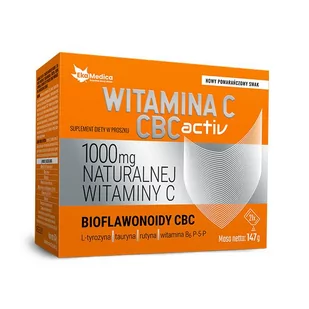 Ekamedica Witamina C CBC Activ proszek 21x10g - Witaminy i minerały - miniaturka - grafika 1