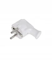 Kostki, złączki, wtyczki - Elgotech Wtyczka kątowa z uziemieniem WT-35 BIAŁA EWT35 - miniaturka - grafika 1