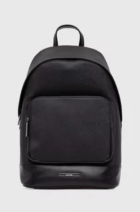 Calvin Klein plecak męski kolor czarny duży gładki - Plecaki - miniaturka - grafika 1