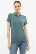 Koszulki i topy damskie - Koszulka damska bambusowa Viking Winslow Polo 7000 turkusowy M - miniaturka - grafika 1