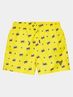 Spodenki damskie - Guess Szorty sportowe L4GZ05 WG2A2 Żółty Regular Fit - miniaturka - grafika 1