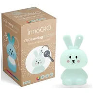 Breloczki dla dzieci - InnoGio Breloczek silikonowy świecący do kluczy Giokeyrings Rabbit - miniaturka - grafika 1