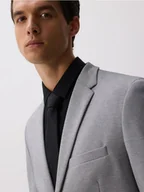 Paski - Reserved - Wąski krawat w drobne kropki - czarny - miniaturka - grafika 1