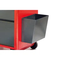 Wózki magazynowe - B2B Partner Kosz na śmieci do wózka warsztatowego GÜDE, 204 x 298 x 300 mm, antracyt 401220 - miniaturka - grafika 1