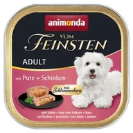 Mokra karma dla psów - animonda Vom Feinsten z nadzieniem Adult 22 x 150 g Indyk i szynka - miniaturka - grafika 1