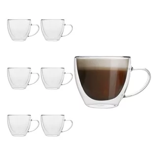 Zestaw szklanek termicznych z uchem Florina Malachit 270 ml, 6 sztuk - Szklanki - miniaturka - grafika 1