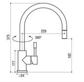 Baterie kuchenne - Blue Water Lima inox bateria kuchenna Złoto szampańskie 5901730616811 - miniaturka - grafika 1