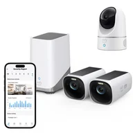 Kamery IP - Zestaw 2-kamer Eufy eufyCam 3 S330 4K (2x kamera EufyCam 3, stacja bazowa) + Eufy Indoor 2K - miniaturka - grafika 1