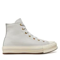 Buty dla dziewczynek - Trampki Converse Chuck Taylor All Star Eva Lift Platform Tonal Canvas A10382C Szary - miniaturka - grafika 1