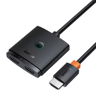 Adapter HDMI Baseus 2w1 z kablem 1m (czarny) - Adaptery i przejściówki - miniaturka - grafika 2