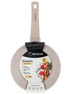 Patelnie - Patelnia do smażenia nieprzywierająca 20cm beżowa - miniaturka - grafika 1