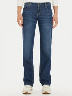 Lee Jeansy Zoe 112355524 Niebieski Straight Fit - Spodnie damskie - miniaturka - grafika 1