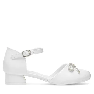 Baleriny Nelli Blu CM230730-10 Biały - Buty dla dziewczynek - miniaturka - grafika 1