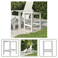 Stoły ogrodowe - The Living Store Stolik ogrodowy Adirondack - biały - 38x38x46 cm - HDPE - Stolik Ogrodowy - miniaturka - grafika 1