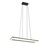 Lampy sufitowe - CAMINO R35771132 lampa wisząca 70cm czarny prostokąt LED 27W 3000K - miniaturka - grafika 1