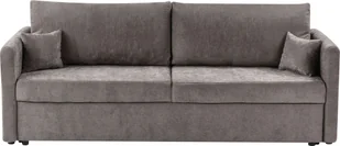 BELIANI Sofa rozkładana szarobeżowa 3-osobowa z pojemnikiem funkcja spania rozkładana styl nowoczesny minimalistyczny do salonu do sypialni - Sofy i kanapy - miniaturka - grafika 1