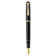 Pióra kulkowe - Pelikan Classic P200 piórem, czarnym, pozłacane, okucia drzwiowe, 930479 M 930479 - miniaturka - grafika 1