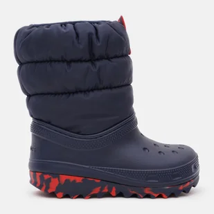 Śniegowce dziewczęce ocieplane Crocs Classic Neo Puff Boot K 207684 34-35 Granatowe (191448883529) - Buty dla chłopców - miniaturka - grafika 1