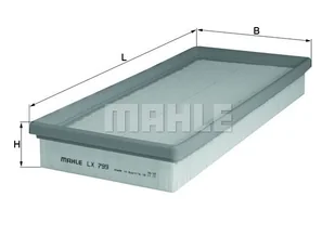 Filtr powietrza Mahle LX 799 - Filtry powietrza - miniaturka - grafika 1