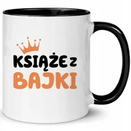 Kubki - Kubek Biało Czarny KSIĄŻE Z BAJKI Na Prezent Do Pracy Zabawne Wzory - miniaturka - grafika 1