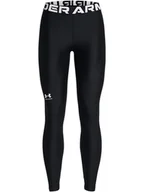 Spodnie sportowe damskie - Under Armour Legginsy sportowe "HeatGear" w kolorze czarnym - miniaturka - grafika 1