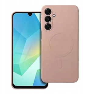 Futerał SILICONE MAG COVER kompatybilny z MagSafe do SAMSUNG A36 różowy - Etui i futerały do telefonów - miniaturka - grafika 1