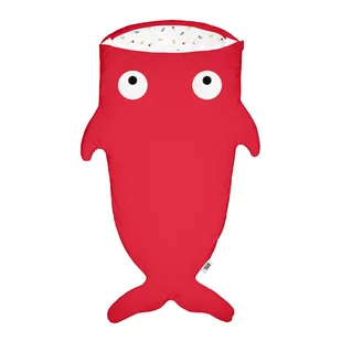 BABY BITES Baby Bites Śpiworek letni Shark (2-6 lat) Red - Śpiworki dla dzieci - miniaturka - grafika 1