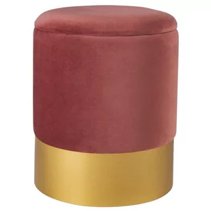 Step into Design Pufa welurowa VELVET przydymiony róż 182-uniw Step Into Design - Pufy i podnóżki - miniaturka - grafika 2